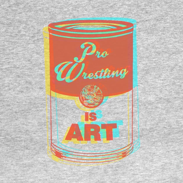 Pro Wrestling is Art (3D) by wrasslebox